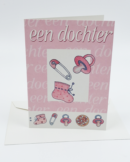 Wenskaart geboorte een dochter