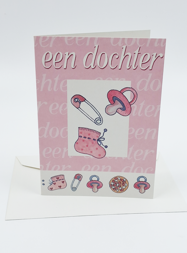 Wenskaart geboorte een dochter