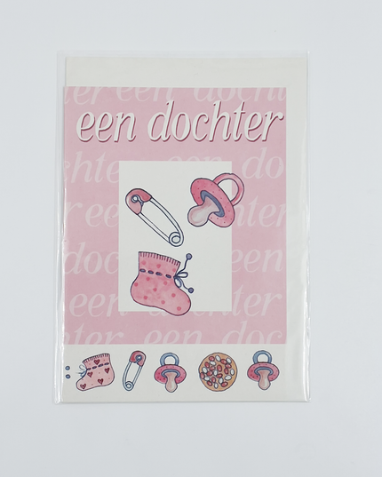 Wenskaart geboorte een dochter