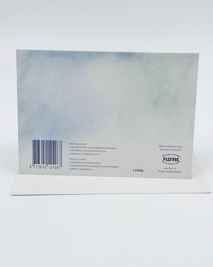 Wenskaart witte roos