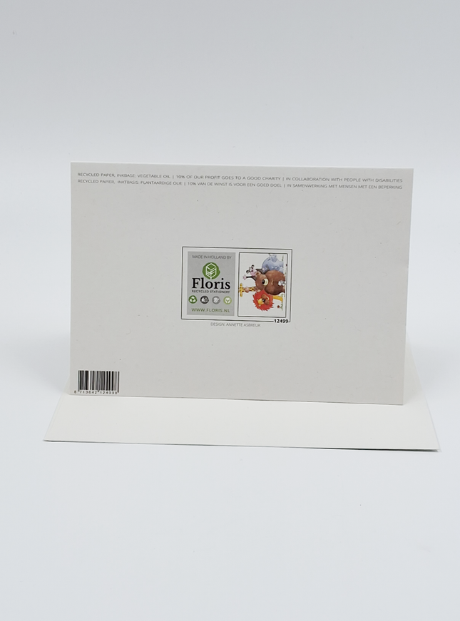 Wenskaart jungle dieren