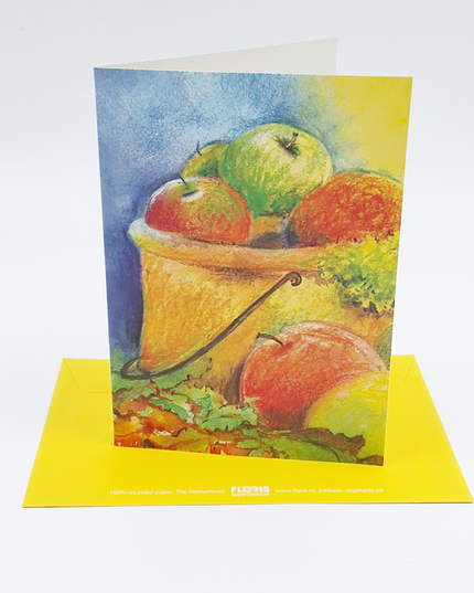 Wenskaart fruitemmer, beterschap