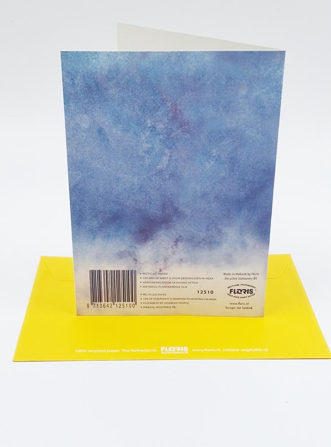 Wenskaart fruitemmer, beterschap