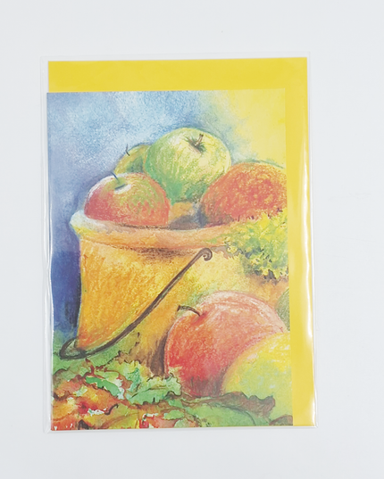 Wenskaart fruitemmer, beterschap