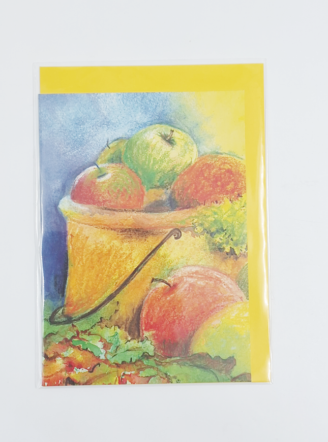 Wenskaart fruitemmer, beterschap