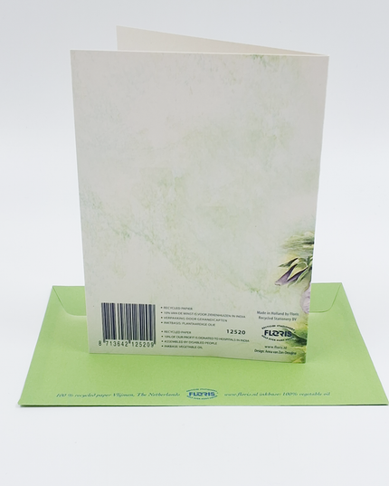 Wenskaart bonte violen Anna