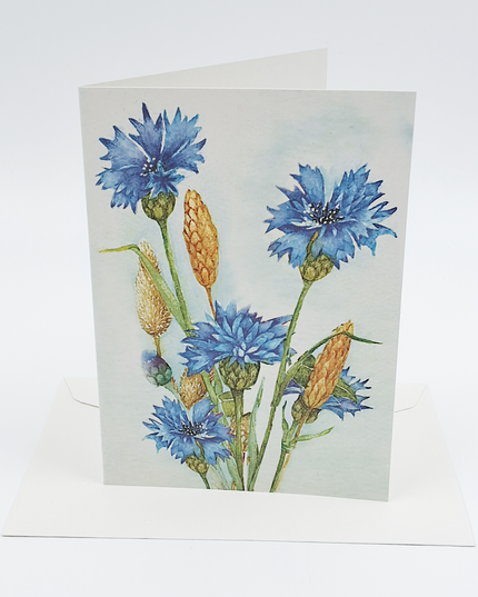 Wenskaart korenbloem Muriël