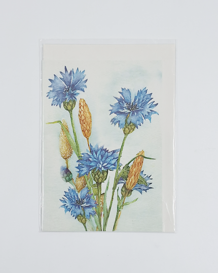 Wenskaart korenbloem Muriël