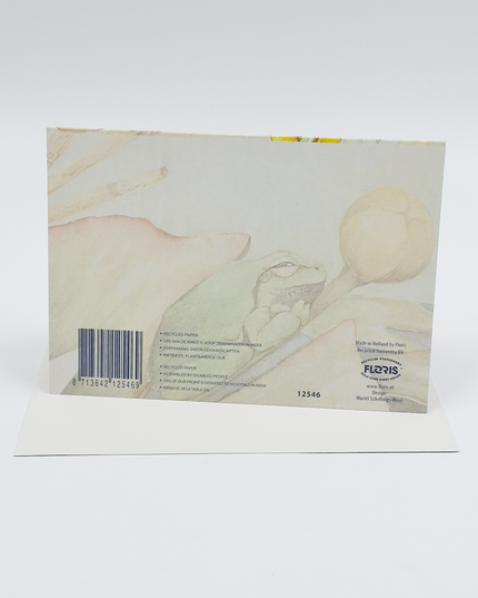 Wenskaart witte waterlelie condoleance