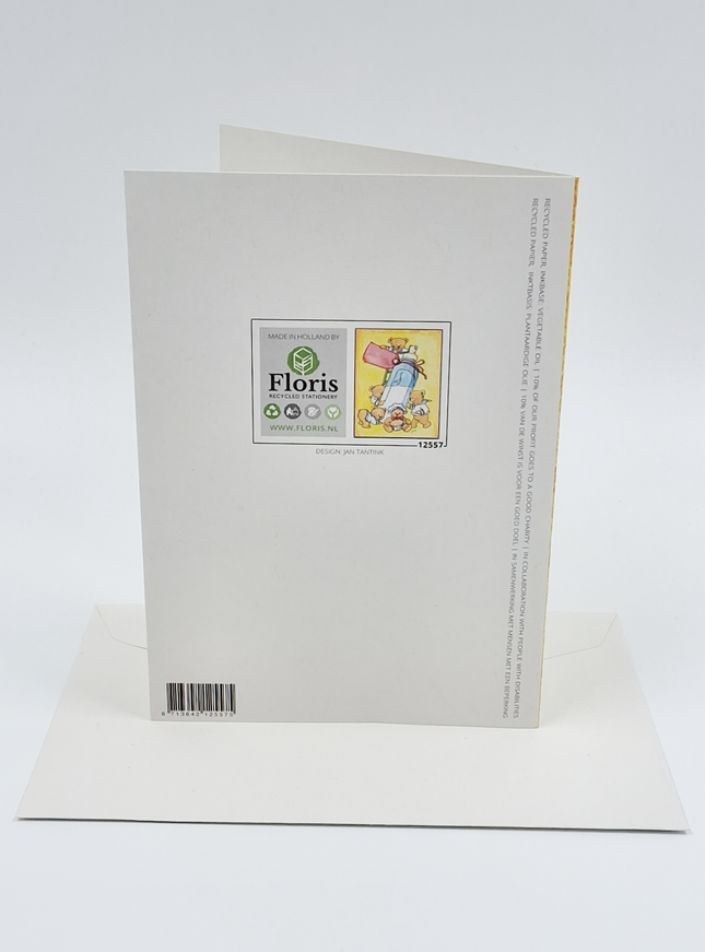 Wenskaart beertjes fles