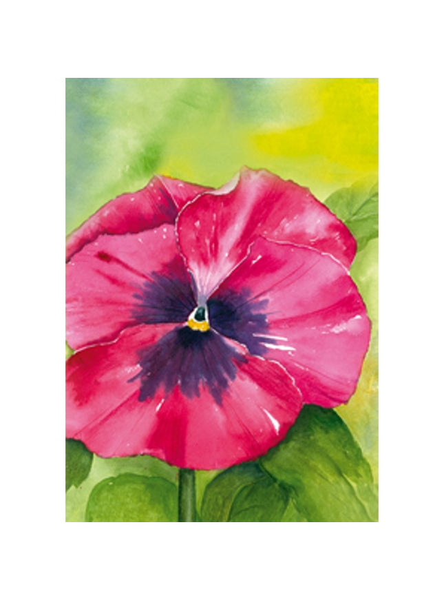 Red violin greeting card