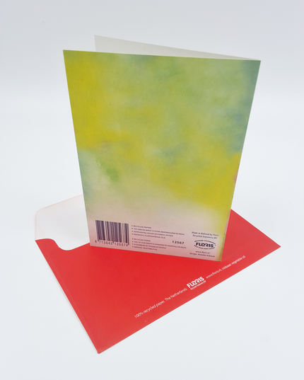 Wenskaart rode viool