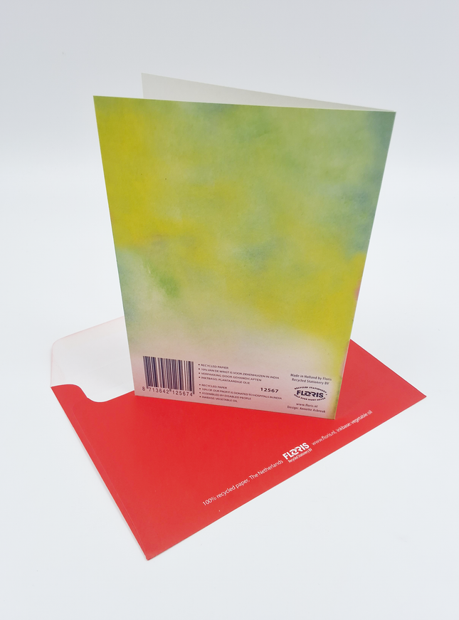 Wenskaart rode viool