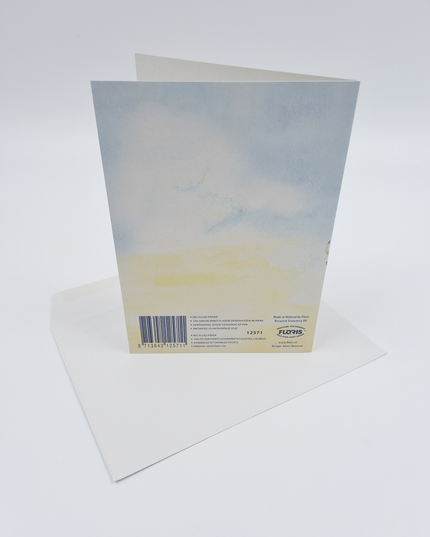 Wenskaart pot gemengde bloemen Annie