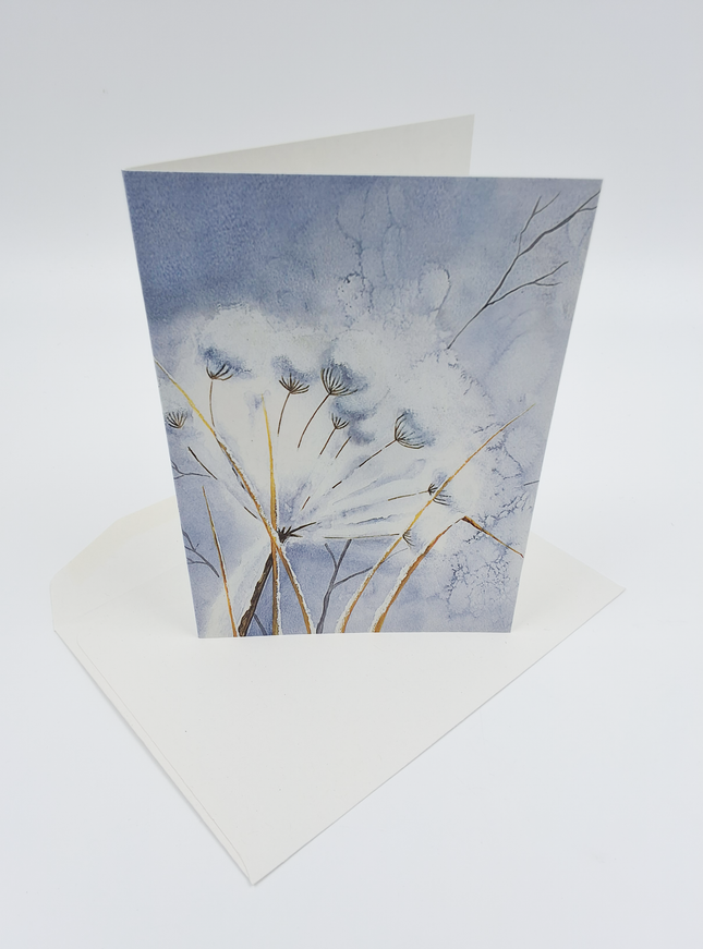 Wenskaart berenklauw sneeuw condoleance