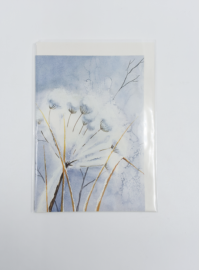 Wenskaart berenklauw sneeuw condoleance