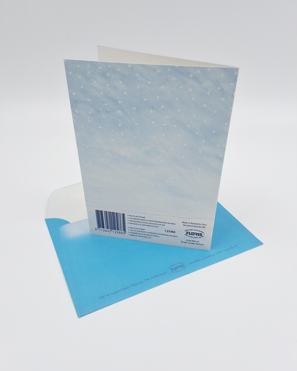 Wenskaart sneeuw kinderen