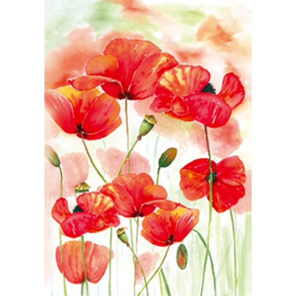 Wenskaart klaprozen Annette