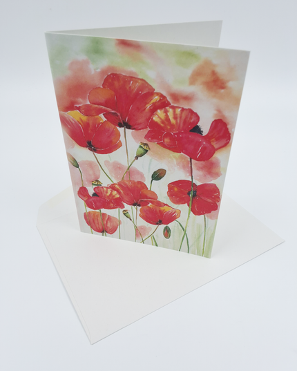 Wenskaart klaprozen Annette