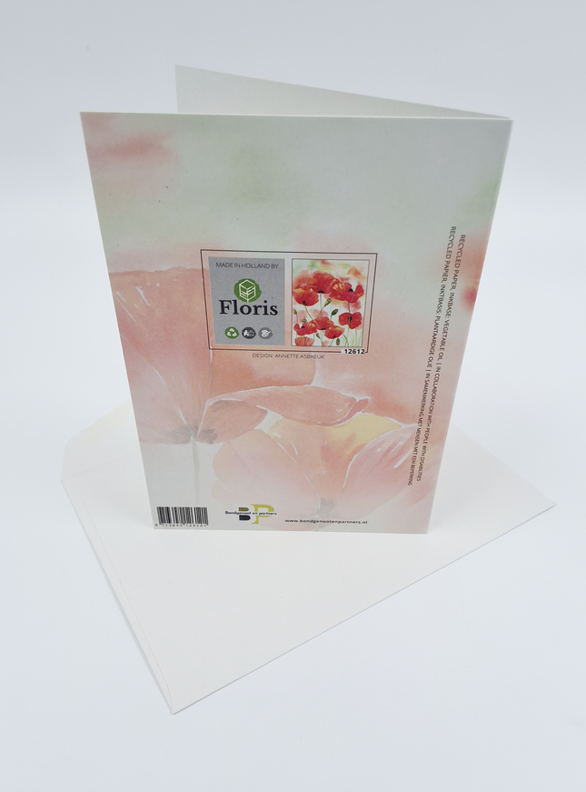 Wenskaart klaprozen Annette