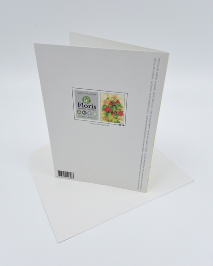 Wenskaart bloemen Abutilon