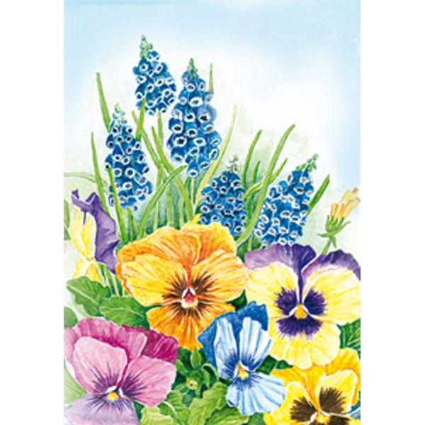 Wenskaart violen Jan