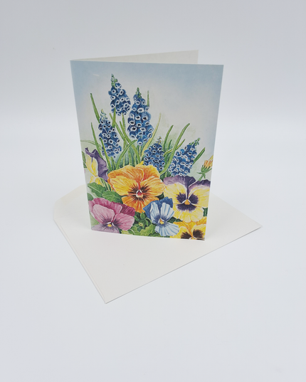 Wenskaart violen Jan