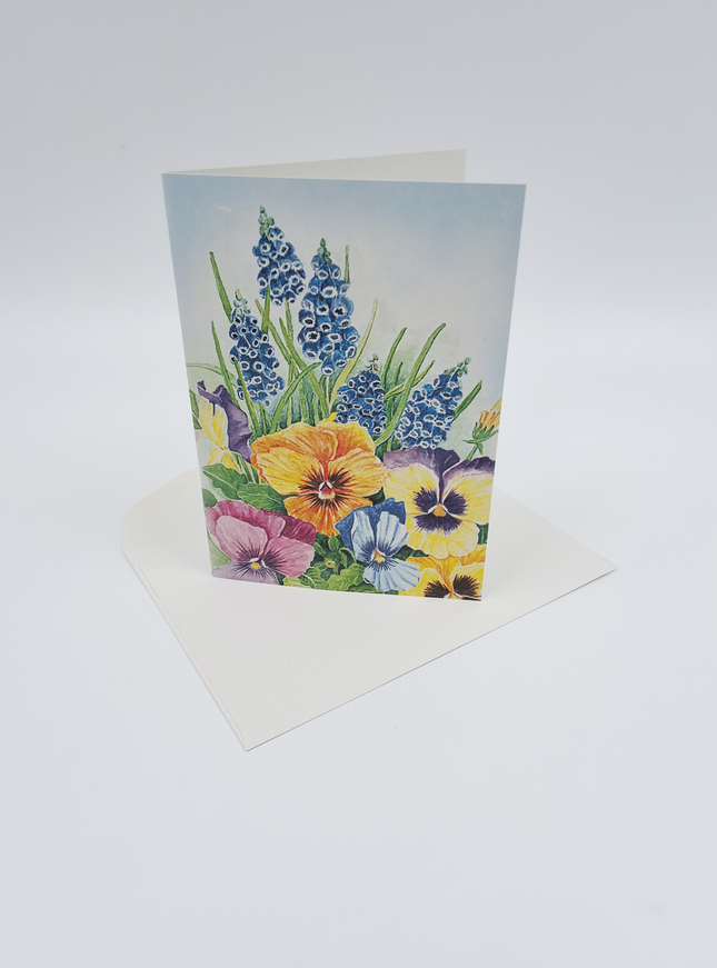 Wenskaart violen Jan