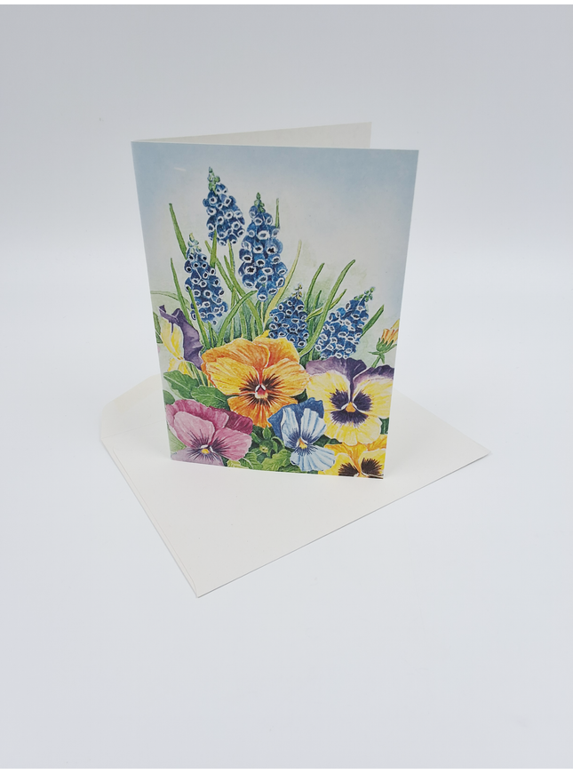 Wenskaart violen Jan