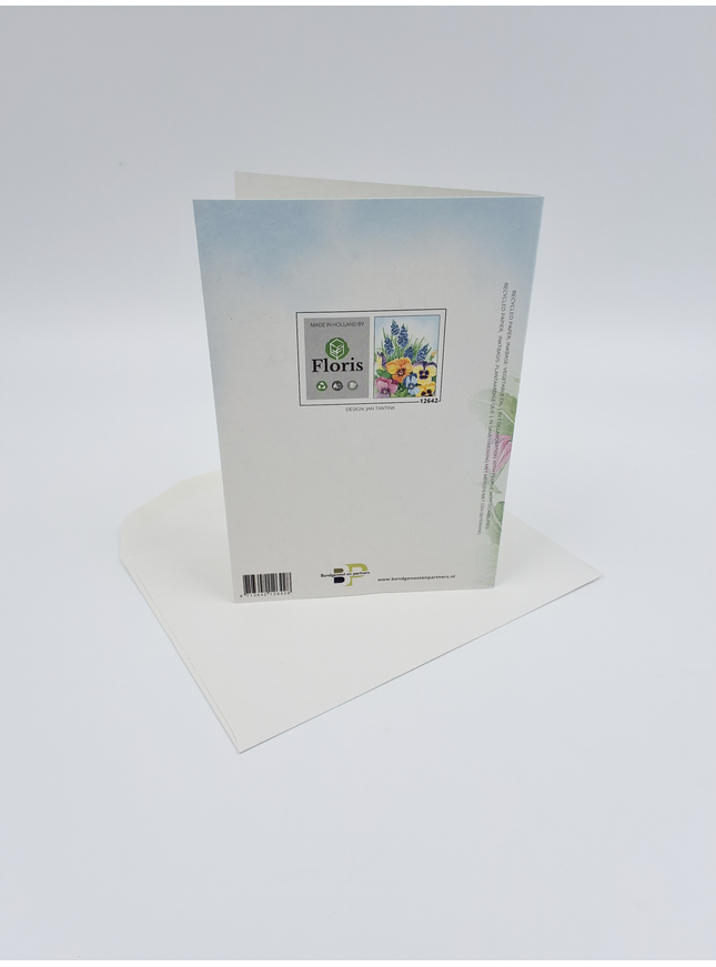 Wenskaart violen Jan