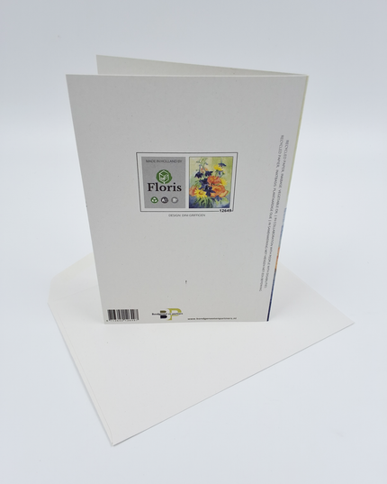 Wenskaart zomer boeket Dinnie