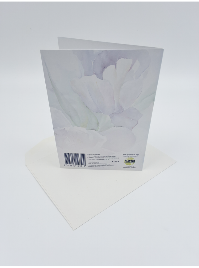 Purple tulip greeting card Ria
