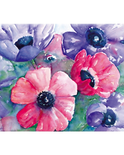 Wenskaart anemonen Ria