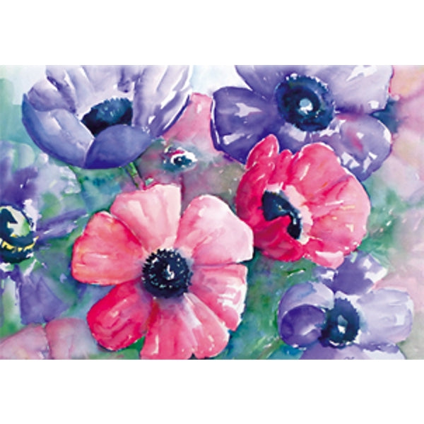 Wenskaart anemonen Ria