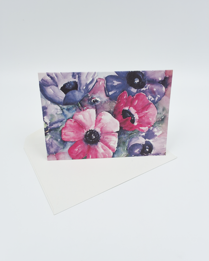 Wenskaart anemonen Ria