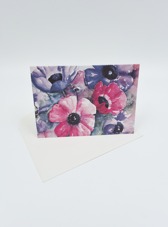 Wenskaart anemonen Ria