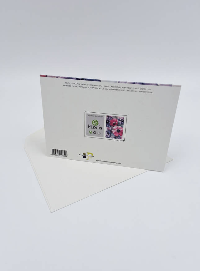 Wenskaart anemonen Ria