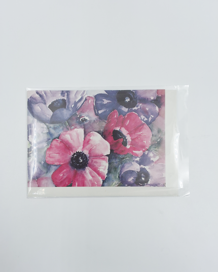 Wenskaart anemonen Ria