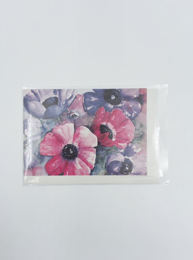 Wenskaart anemonen Ria