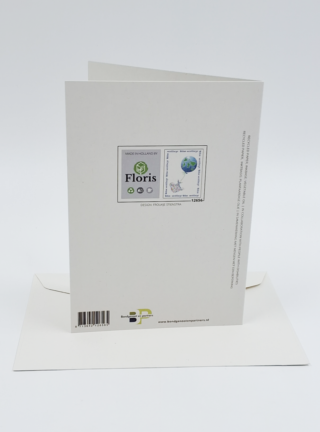 Wenskaart geboorte welkom wereldburger