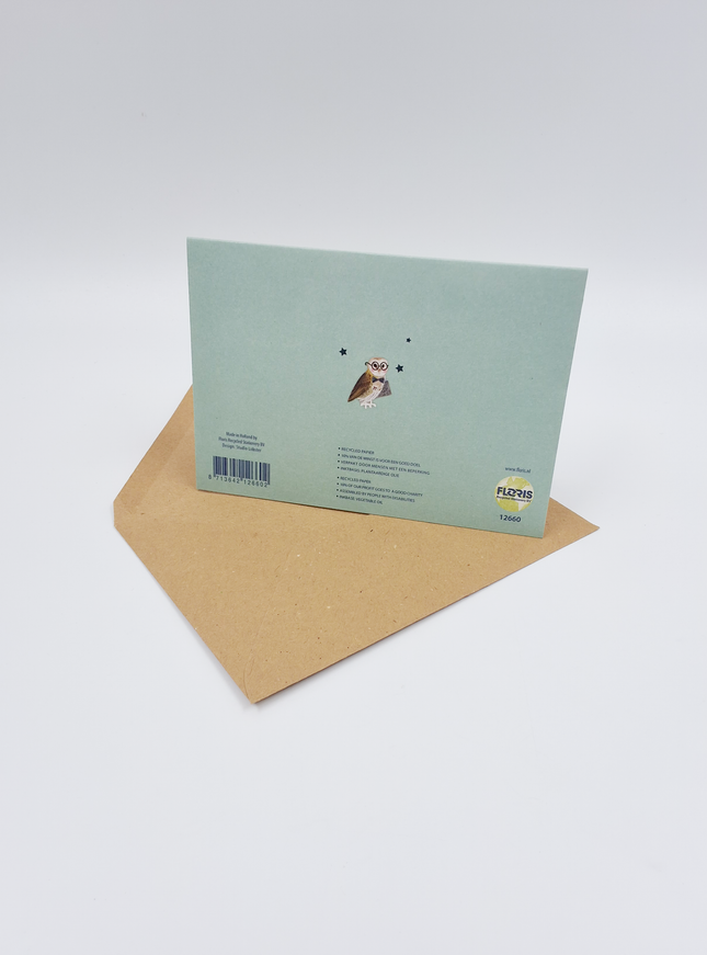 Wenskaart schoolbord, veel wijsheid