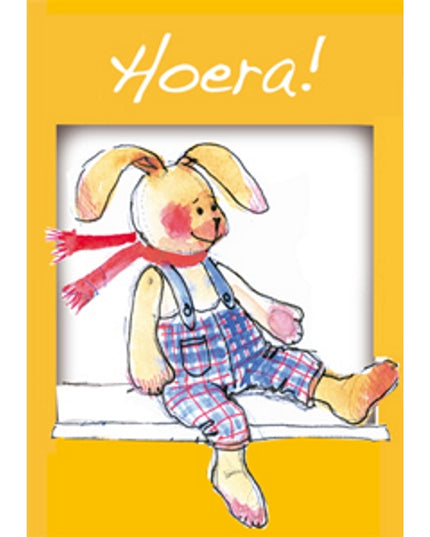 Wenskaart geboorte hoera