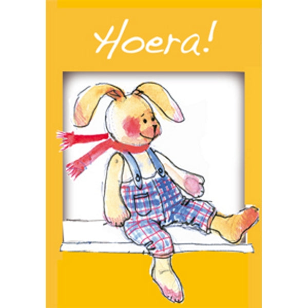 Wenskaart geboorte hoera