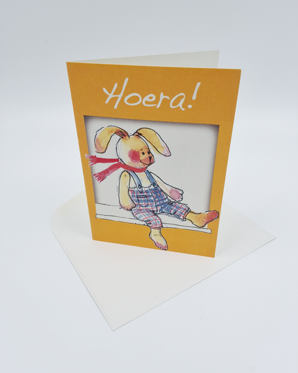 Wenskaart geboorte hoera