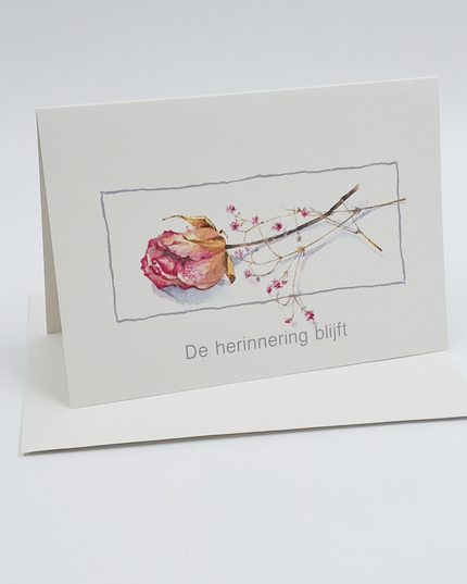 Condolence card, the memory lives on (F12665)