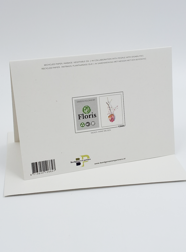 Wenskaart condoleance, de herinnering blijft (F12665)