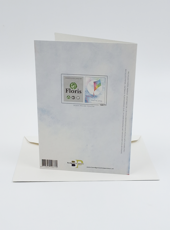 Wenskaart condoleance vlieger, veel te jong