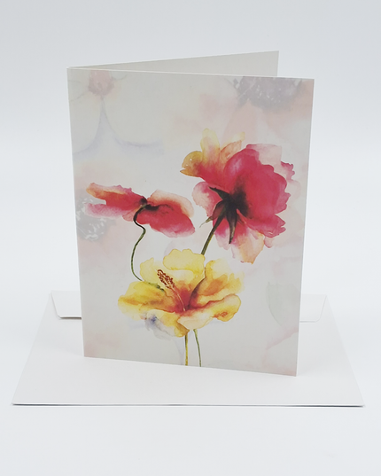 Wenskaart klaprozen zomer