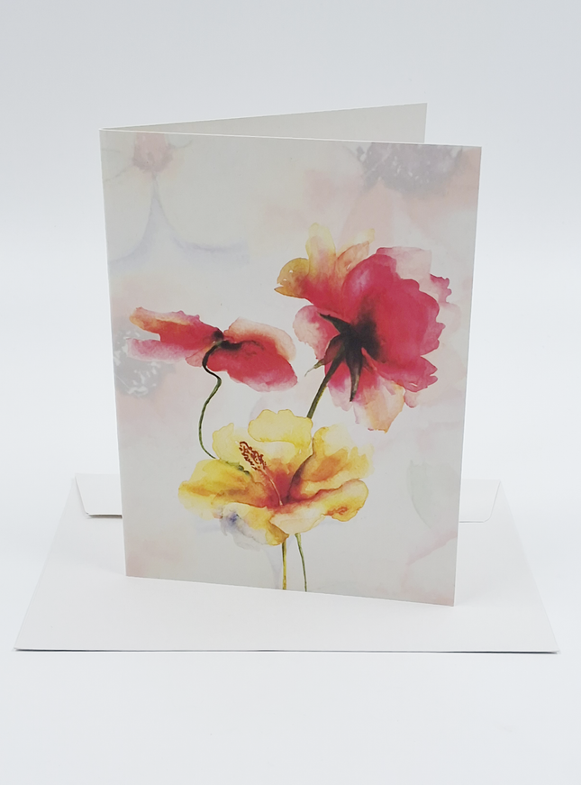 Wenskaart klaprozen zomer