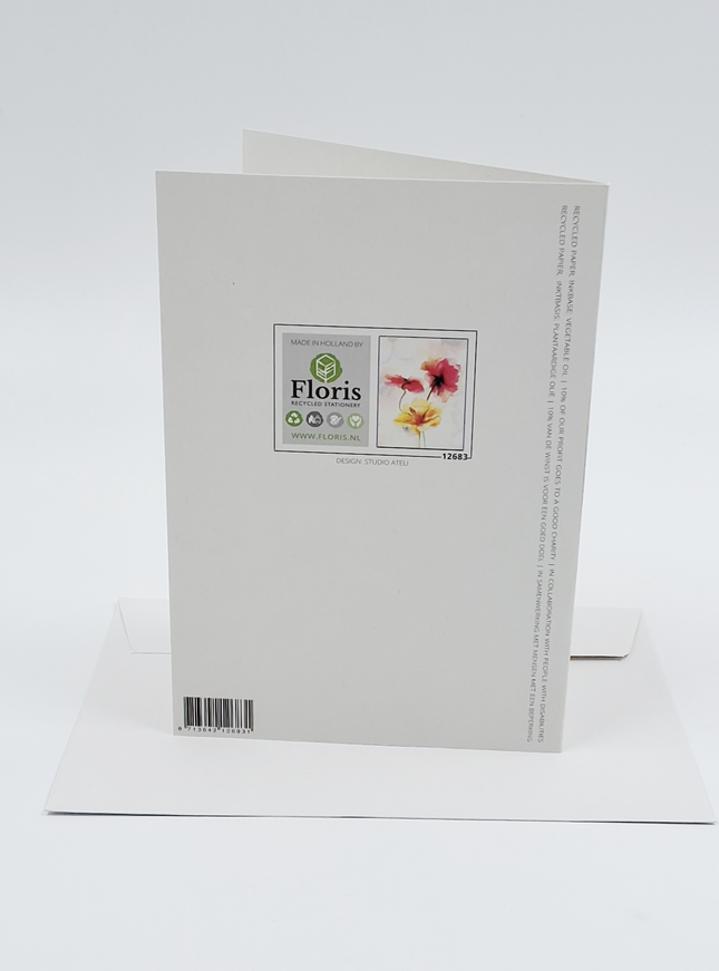 Wenskaart klaprozen zomer